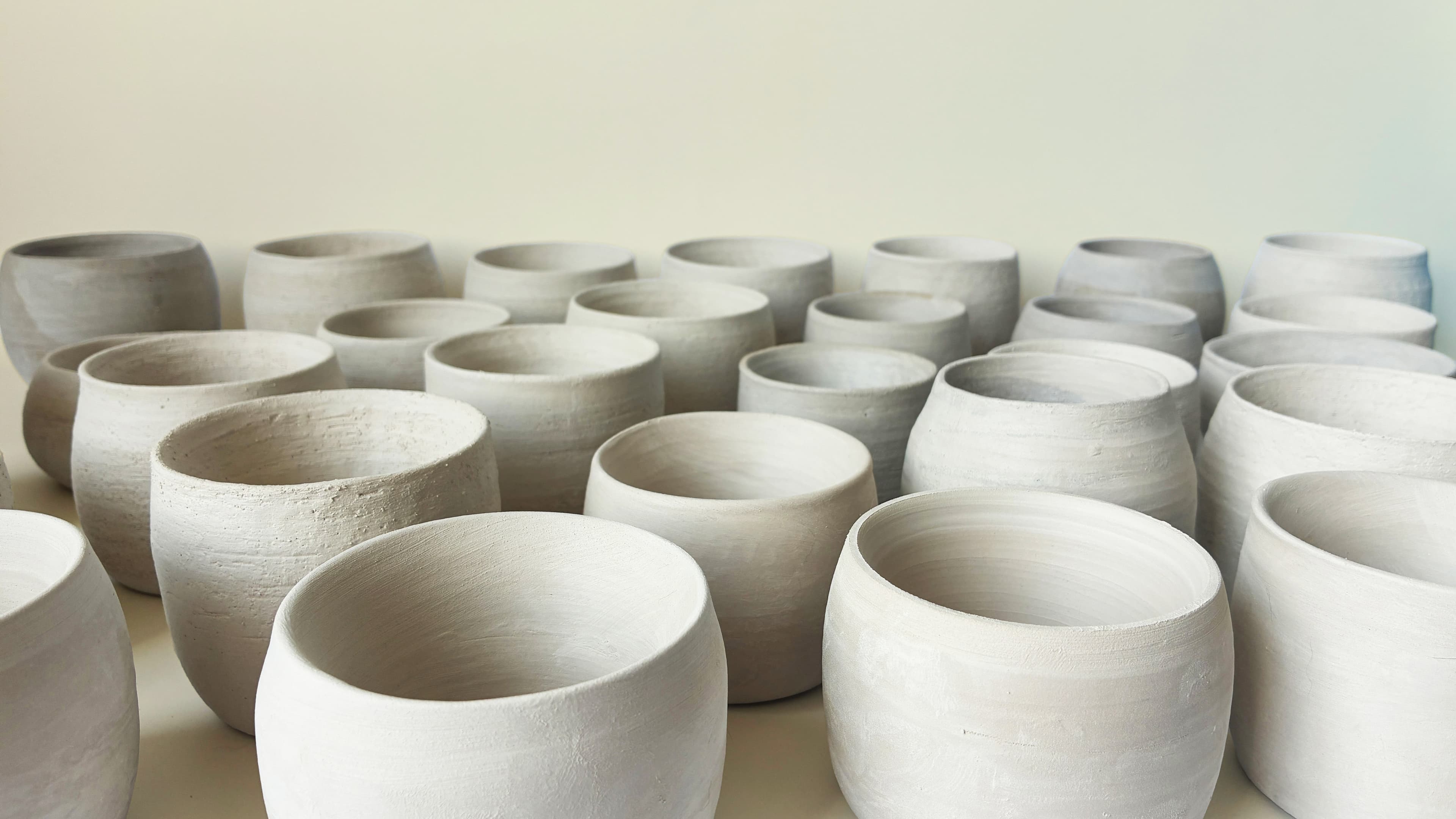 Greenware stage of ceramic making